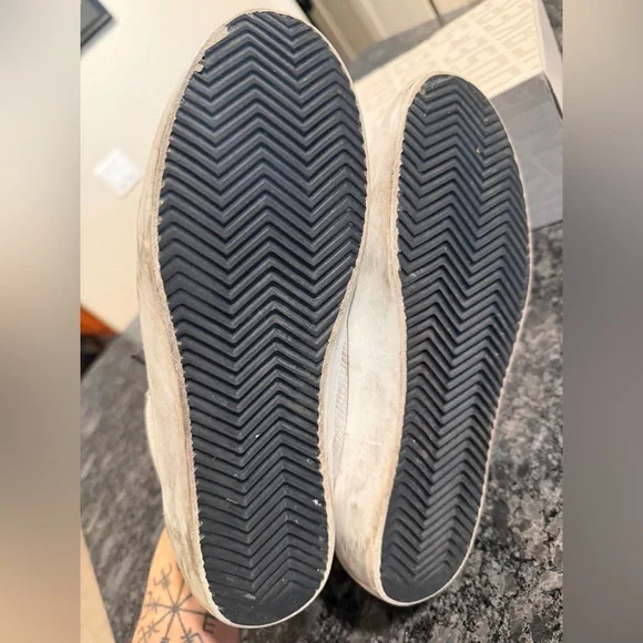 RARE Golden Goose Mid Star Sneakers White Python & Suede Size 39 EUC w Dust Bag🖤 - Picture 5 of 17